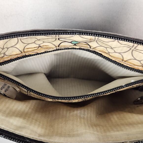 Sherpani Zoom Crossbody Bag Pockets Gray RFID Protection GUC - Picture 10 of 16